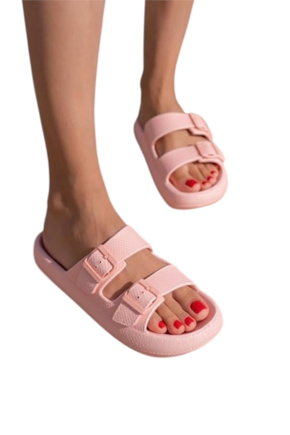 Unisex Çift Tokalı Medikal Hafif Eva Terlik PUDRA