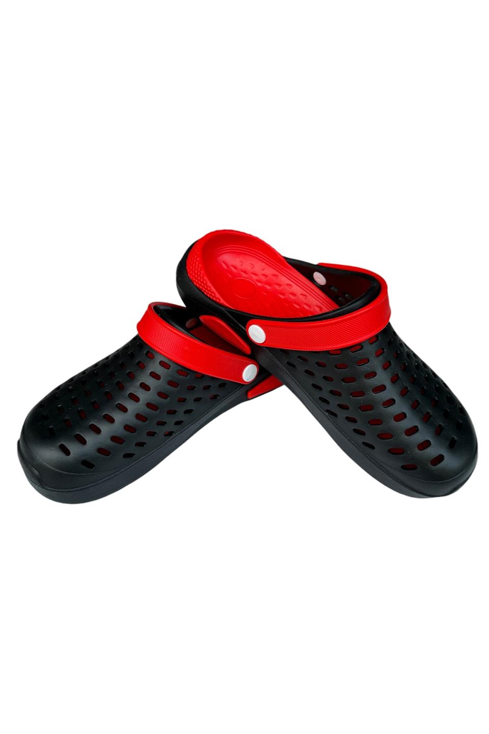 Unisex Comfort Eva Taban Terlik SİYAH - KIRMIZI