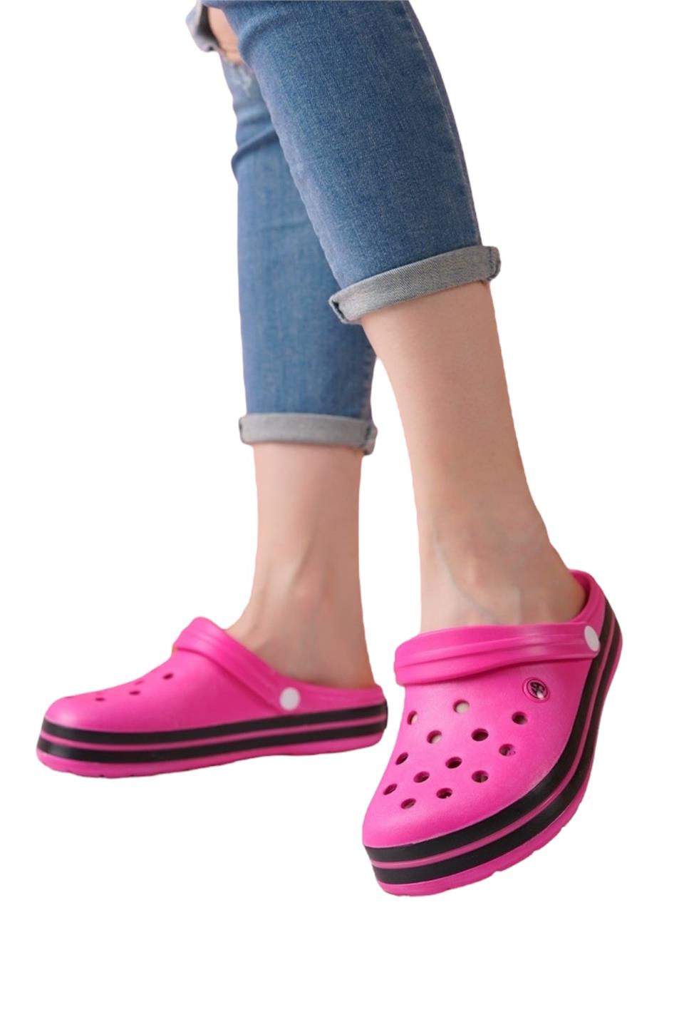 Unisex Confort Hafif Medikal Hemşire Sabo Terlik FUŞYA