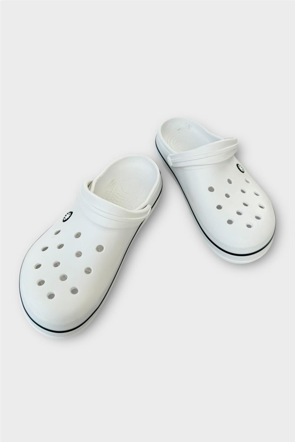 Unisex Confort Hafif Medikal Hemşire Sabo Terlik BEYAZ