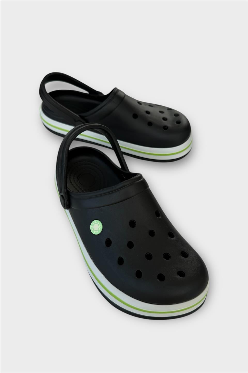 Unisex Confort Hafif Medikal Hemşire Sabo Terlik SİYAH - YEŞİL