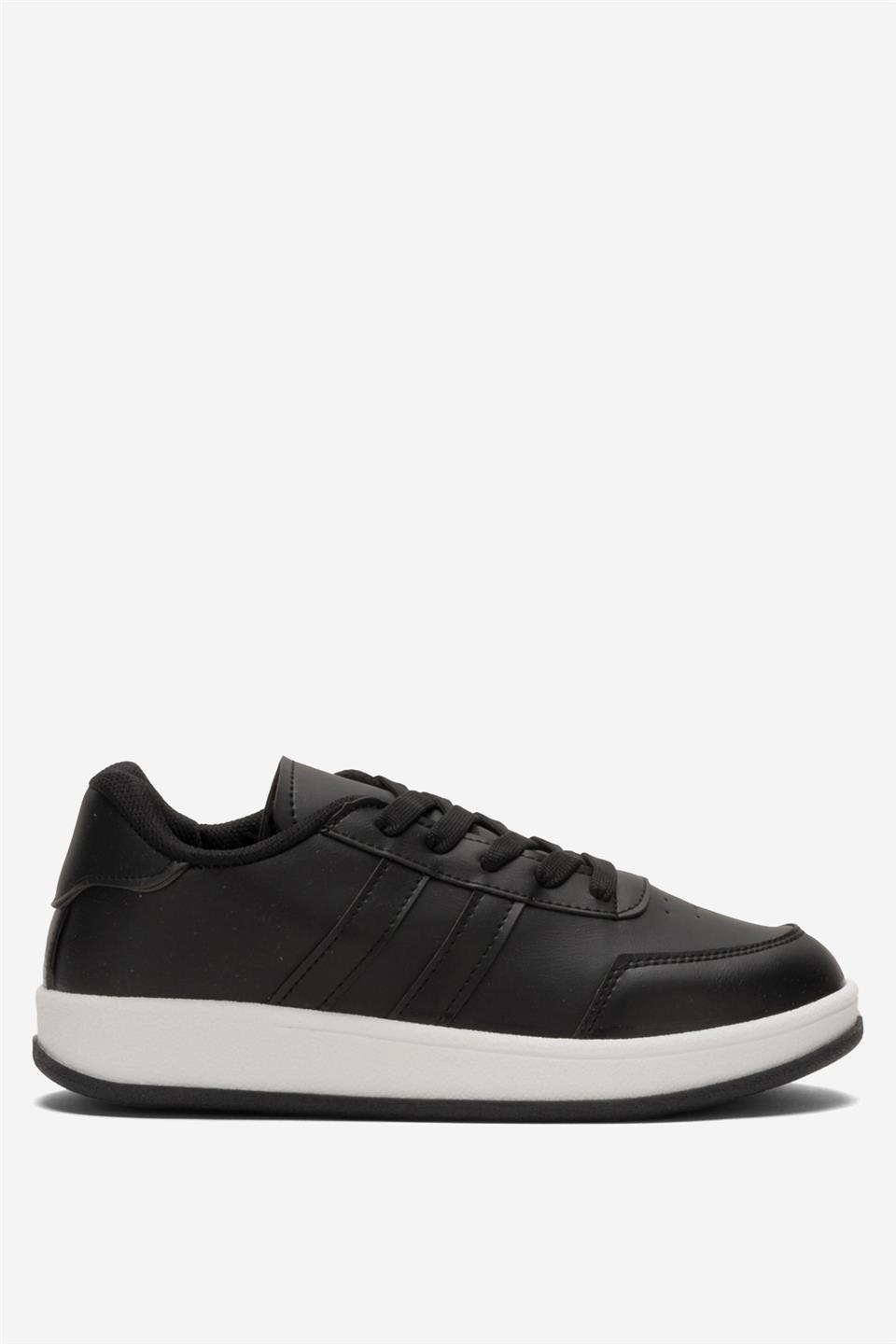 Unisex Düz Hafif Taban Günlük Sneaker Ayakkabı SİYAH