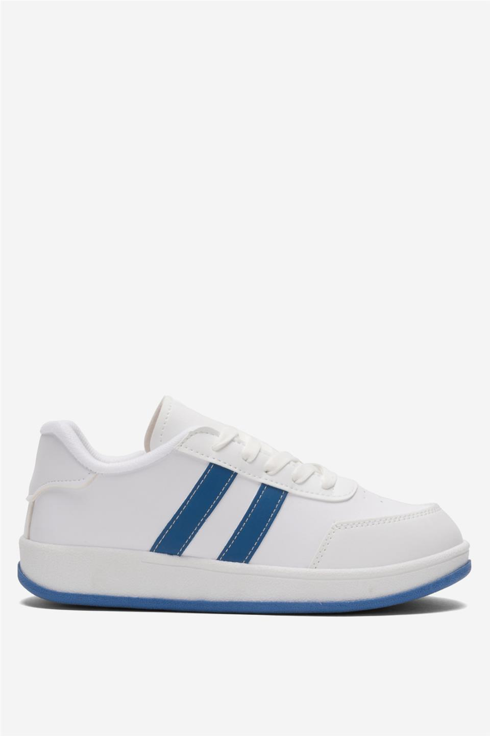 Unisex Düz Hafif Taban Günlük Sneaker Ayakkabı BEYAZ - SAKS