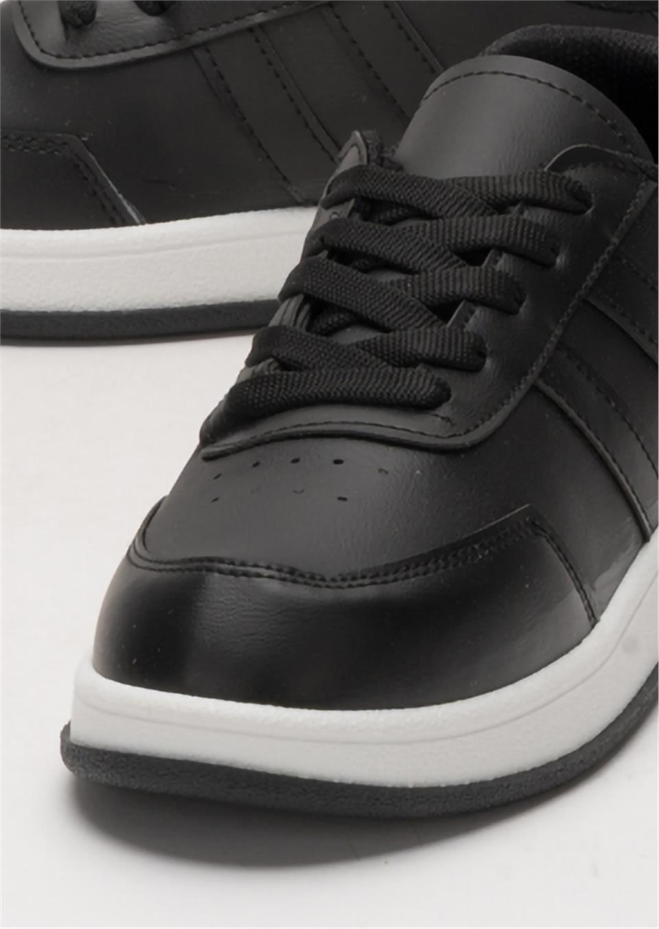 Unisex Düz Hafif Taban Günlük Sneaker Ayakkabı SİYAH