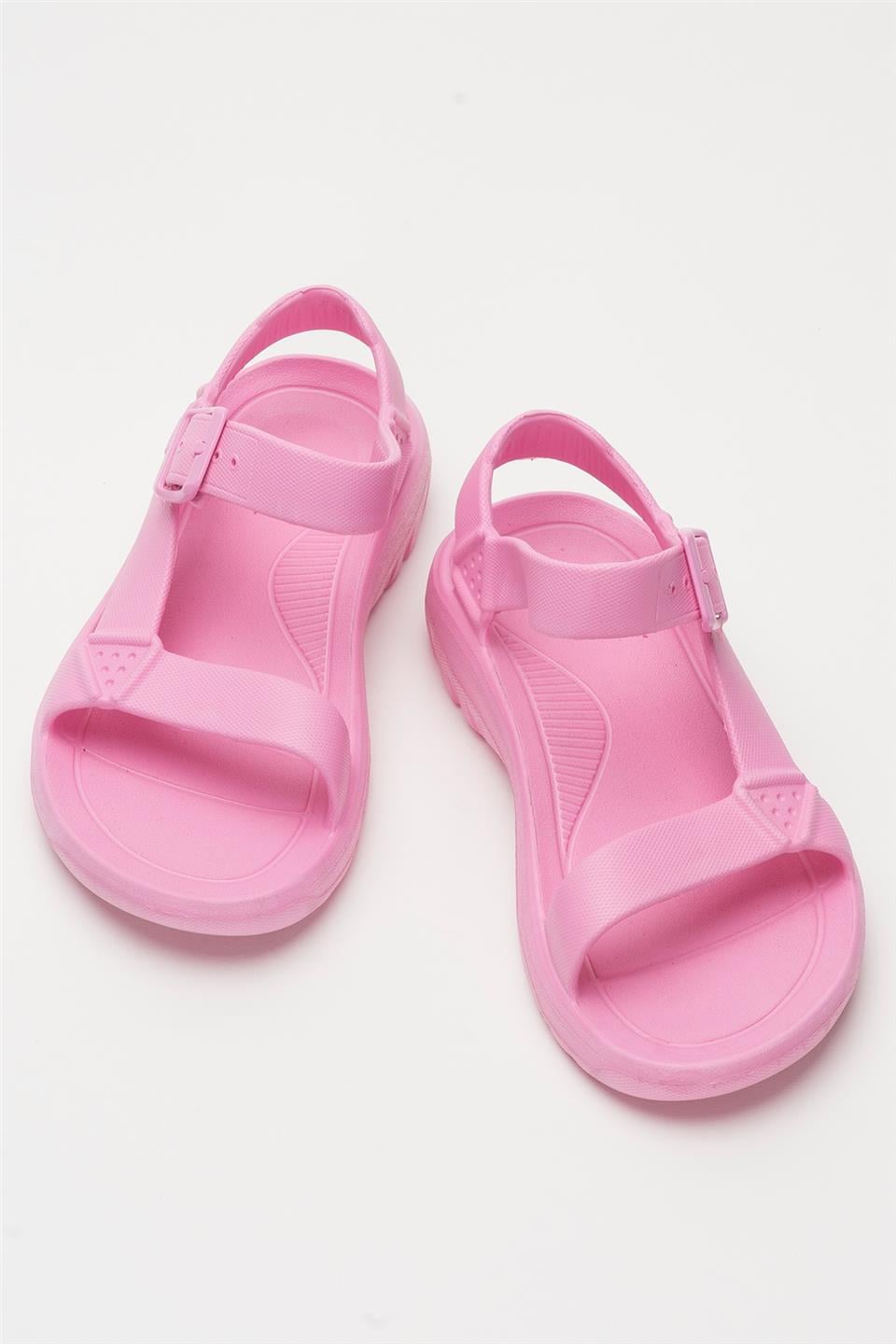 Unisex Eva Spor Kaymaz Yürüyüş Sandaleti PEMBE