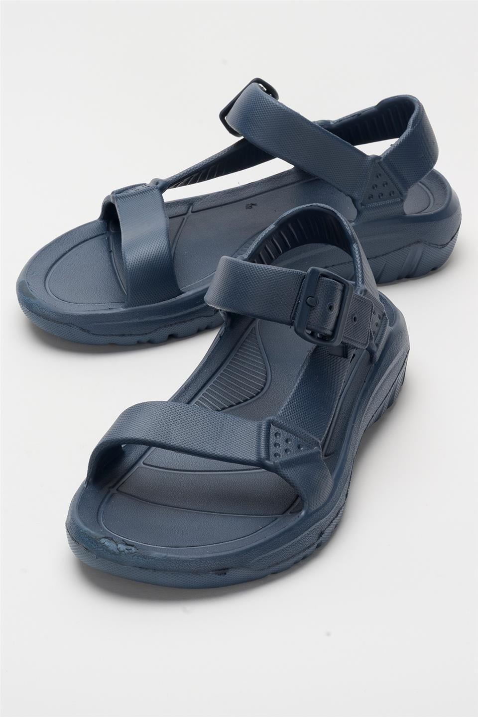 Unisex Eva Spor Kaymaz Yürüyüş Sandaleti LACİVERT