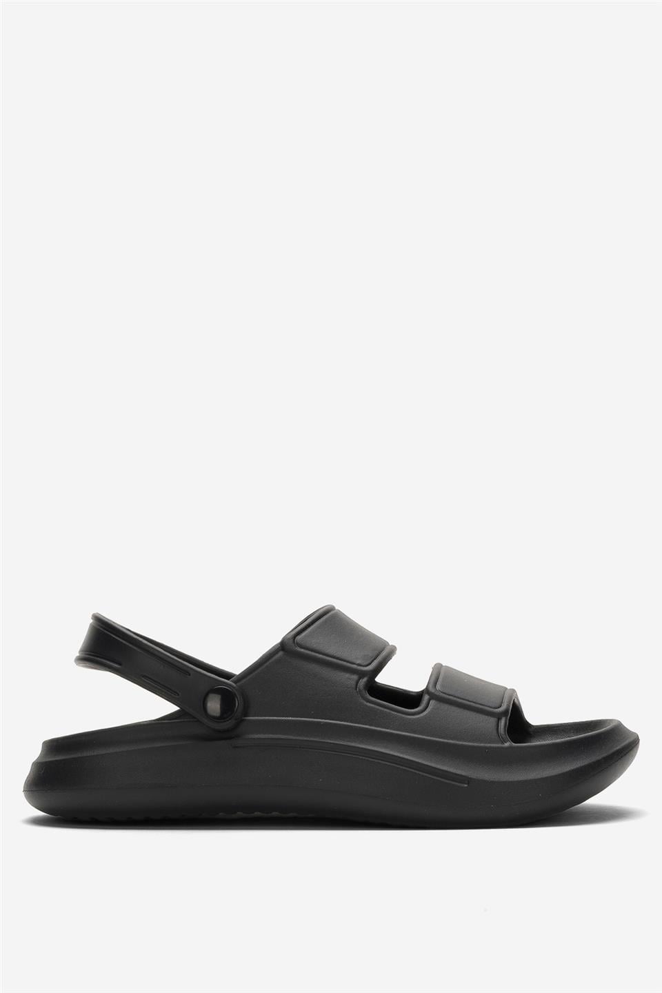 Unisex Ortopedik Deniz Havuz Terliği Sandalet SİYAH