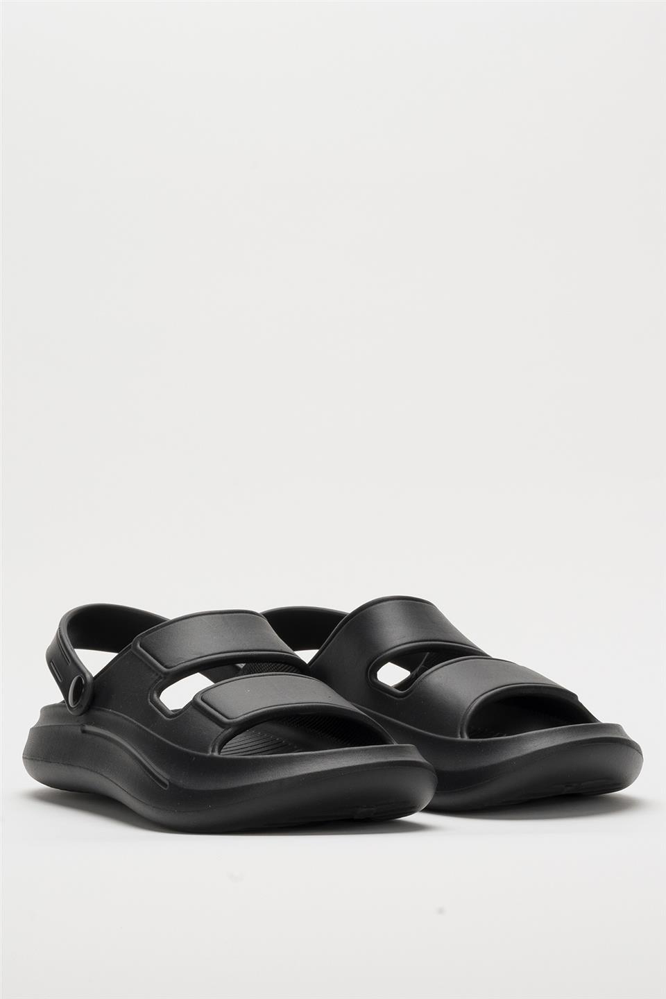 Unisex Ortopedik Deniz Havuz Terliği Sandalet SİYAH