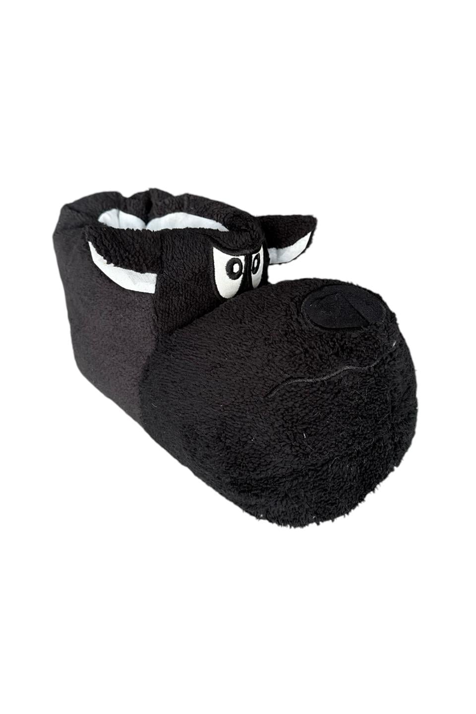 Unisex Panduf Ses Yapmayan Ev Patiği SİYAH