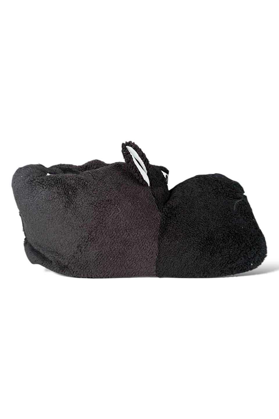 Unisex Panduf Ses Yapmayan Ev Patiği SİYAH