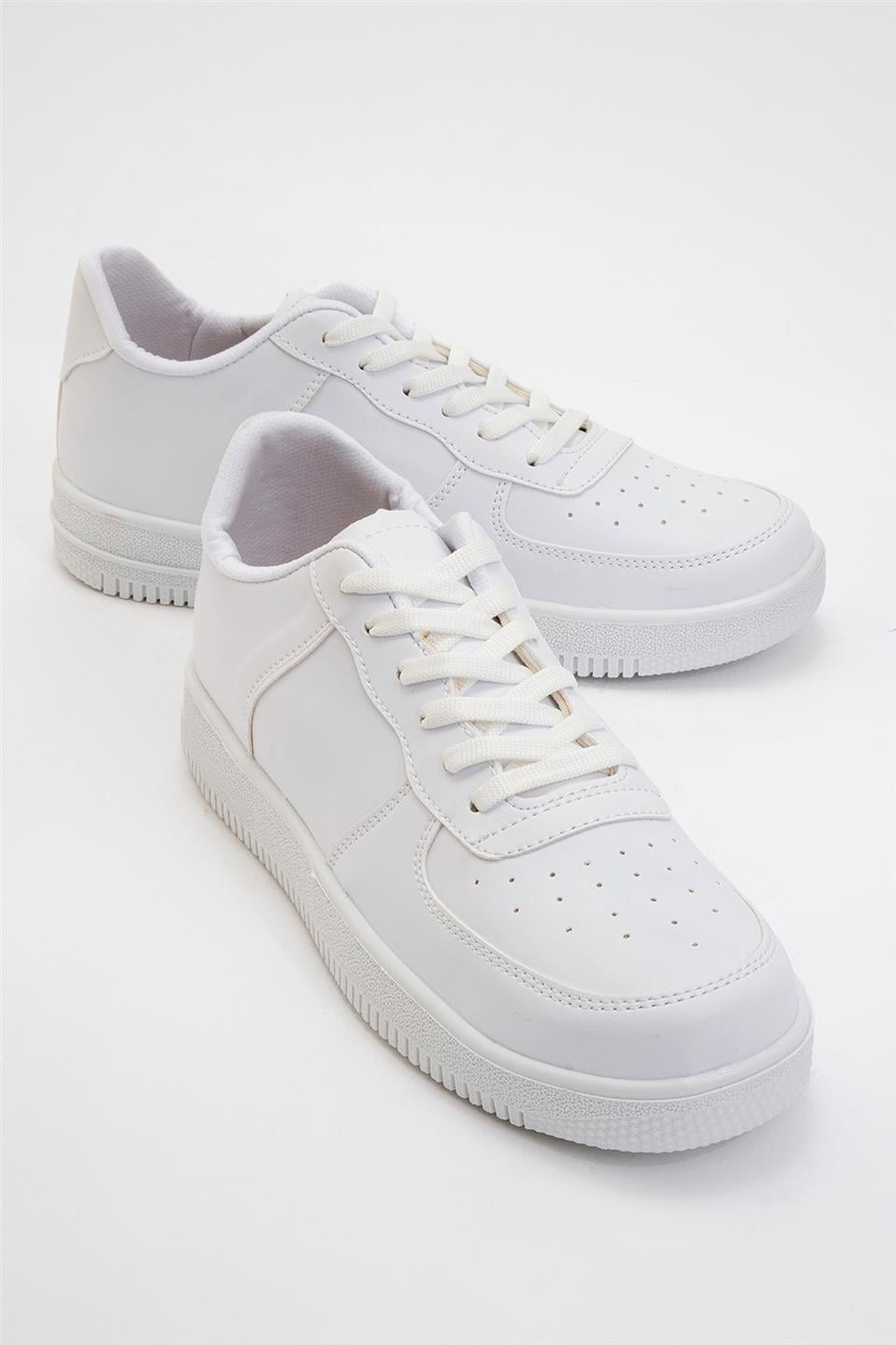 Unisex Spor Sneaker Ayakkabı BEYAZ-BEYAZ