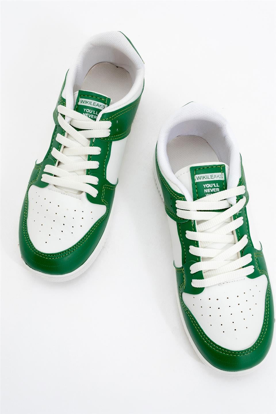 Unisex Spor Sneaker Ayakkabı BEYAZ - YEŞİL