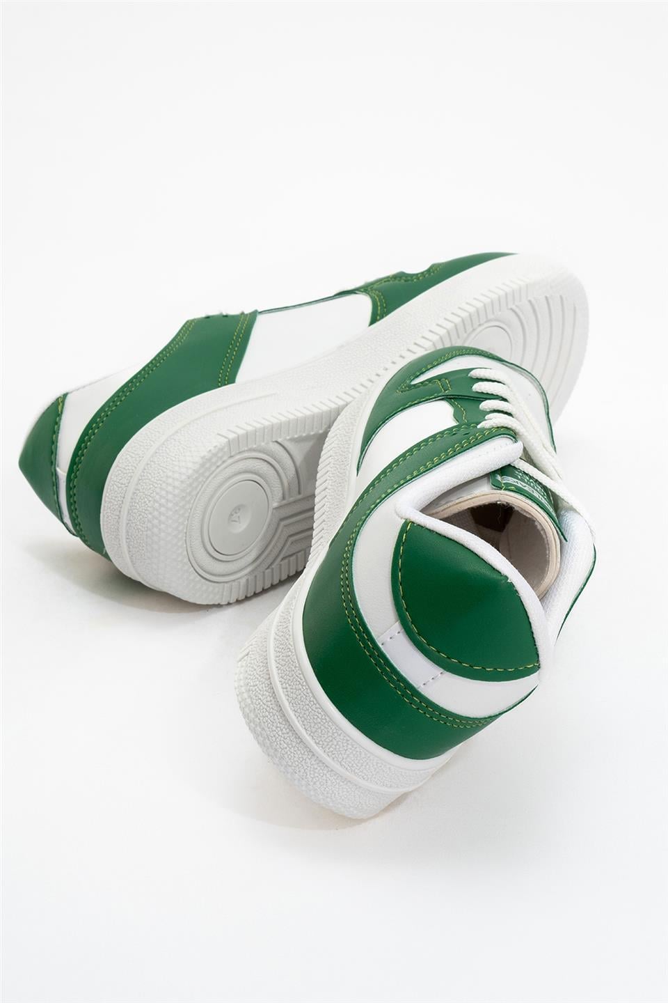 Unisex Spor Sneaker Ayakkabı BEYAZ - YEŞİL