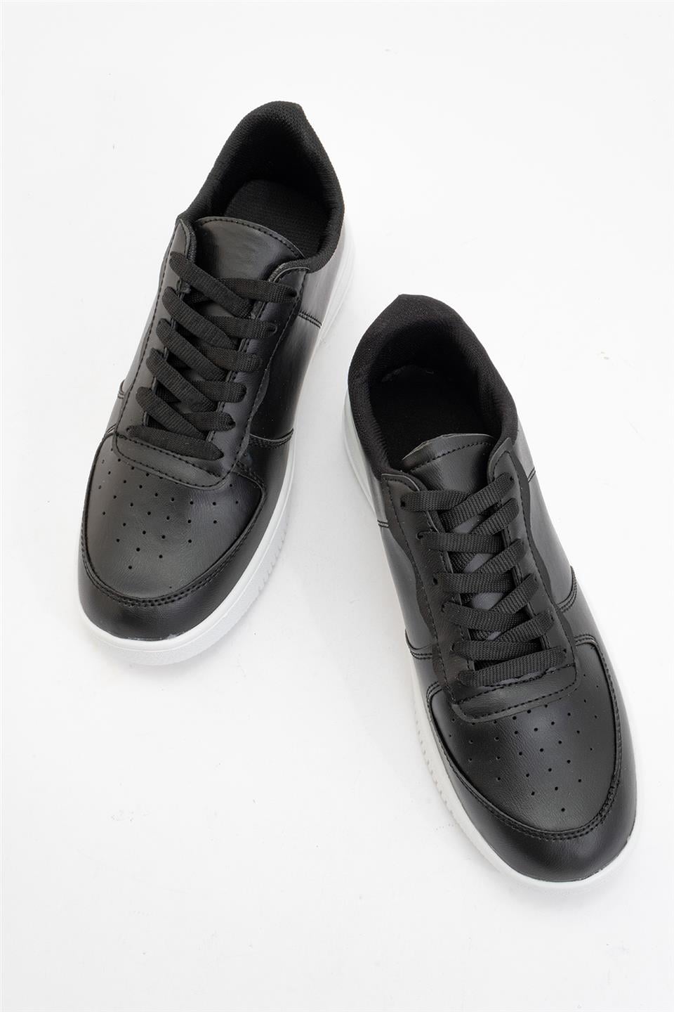 Unisex Spor Sneaker Ayakkabı SİYAH-BEYAZ