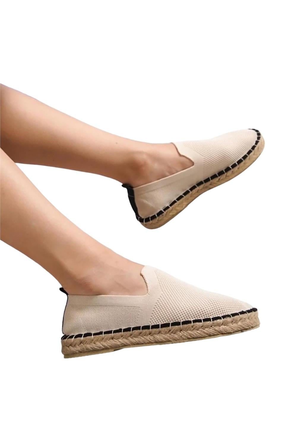 Unisex Triko Espadril BEJ