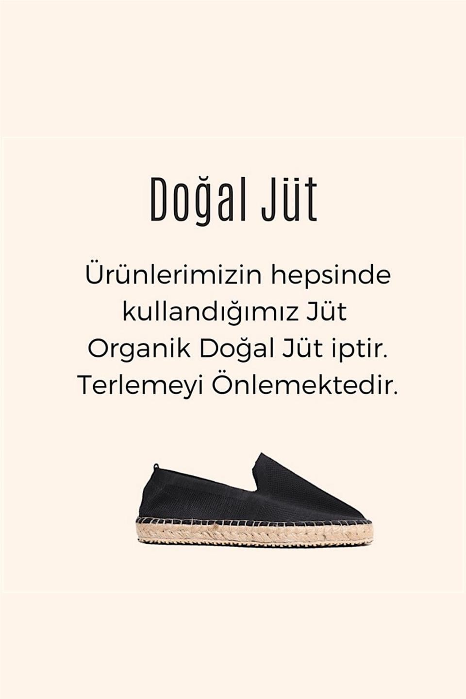 Unisex Triko Espadril SİYAH