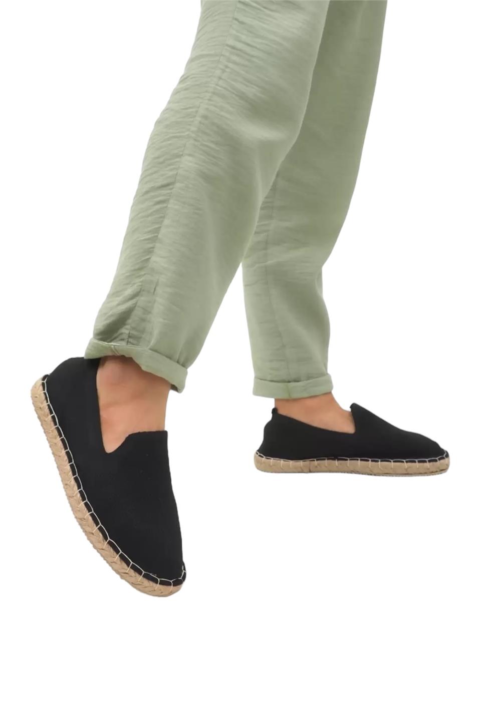 Unisex Triko Espadril SİYAH