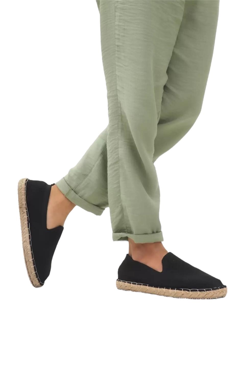 Unisex Triko Espadril SİYAH