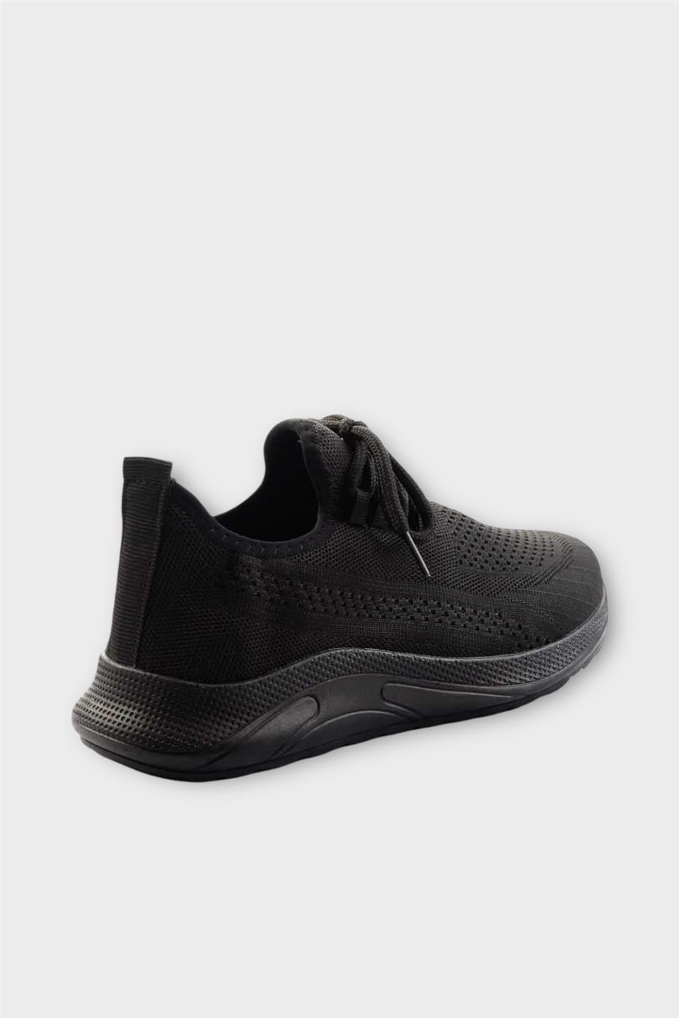 Unisex Yazlık Triko Spor Ayakkabı SİYAH