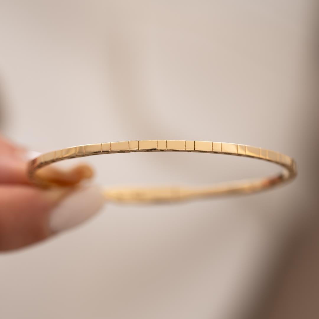 14 Ayar Altın Minimal Taşsız Kelepçe Bilezik