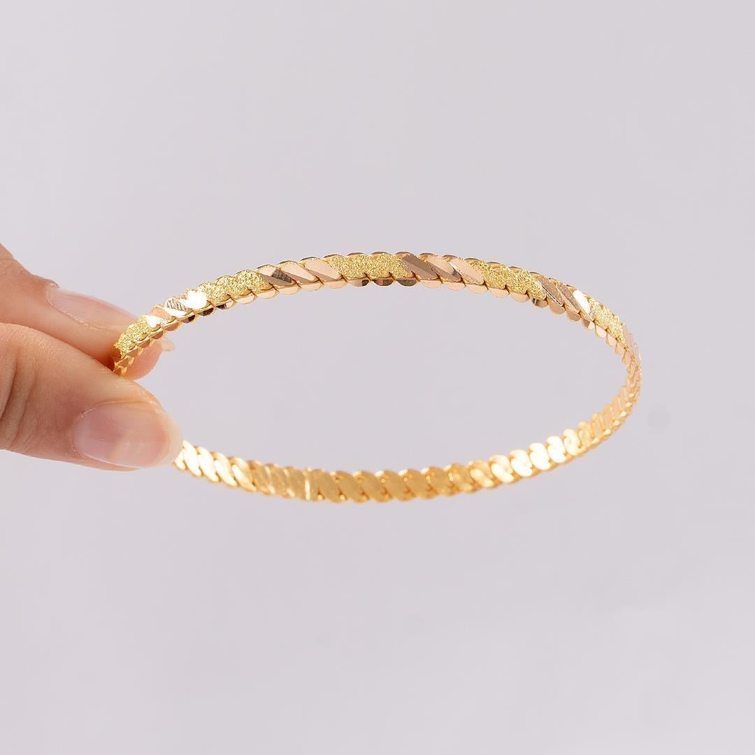 15 Gram Simli Üçlü Burma Bilezik 22 Ayar