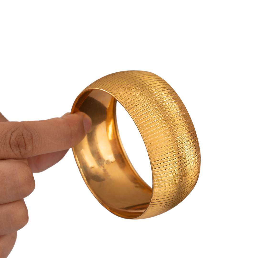 35 Gram (Gr) 40mm Manolya Model Mega Bilezik 22 Ayar Yatırımlık İşçiliksiz