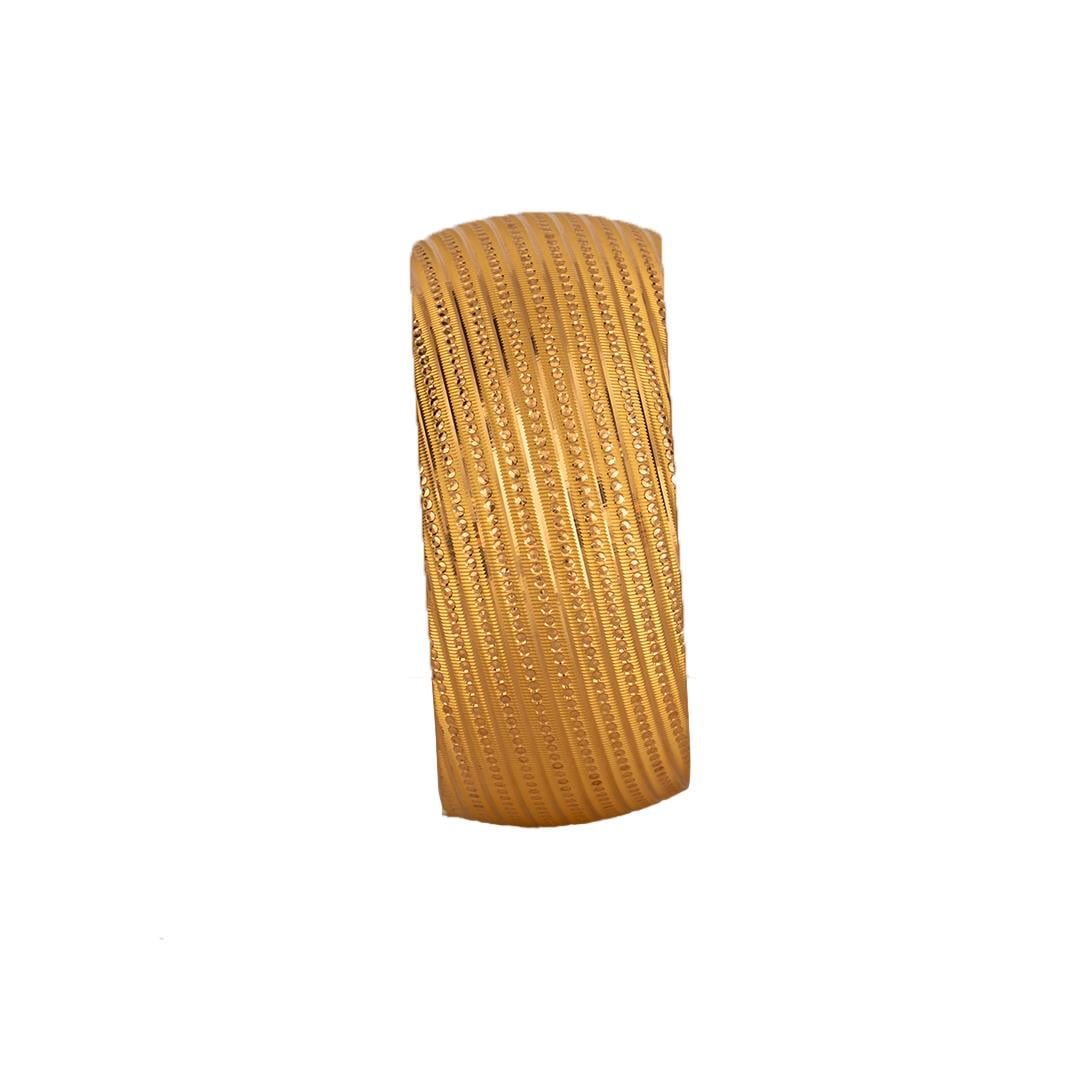 40 Gram (Gr) 40mm Nokta Parlak Model Mega Bilezik 22 Ayar Yatırımlık İşçiliksiz