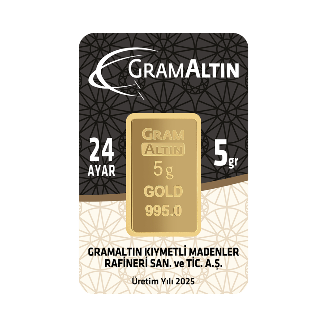 5 Gr 24 Ayar Gram Altın