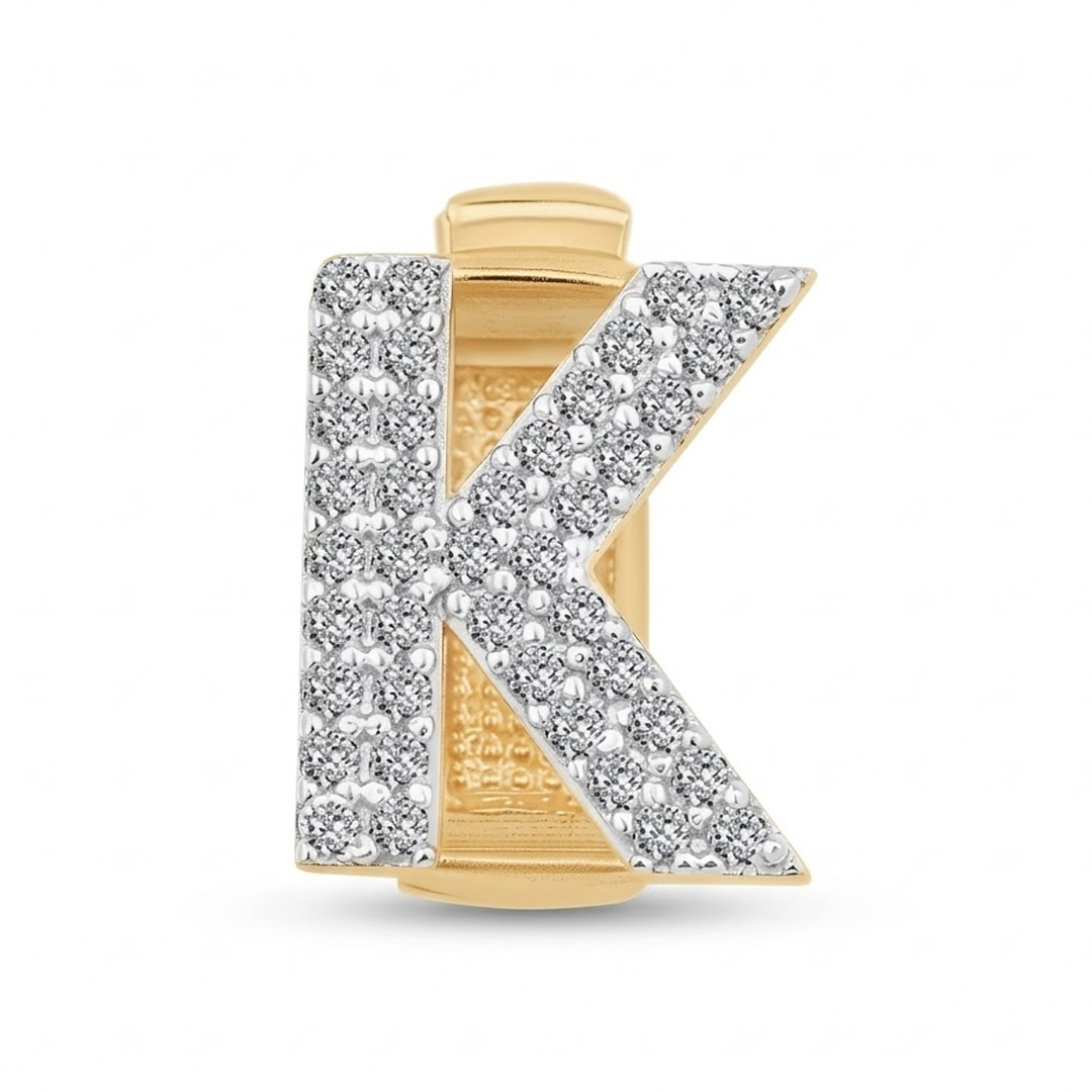 Ema K Harf 9Mm Bileklik Charm