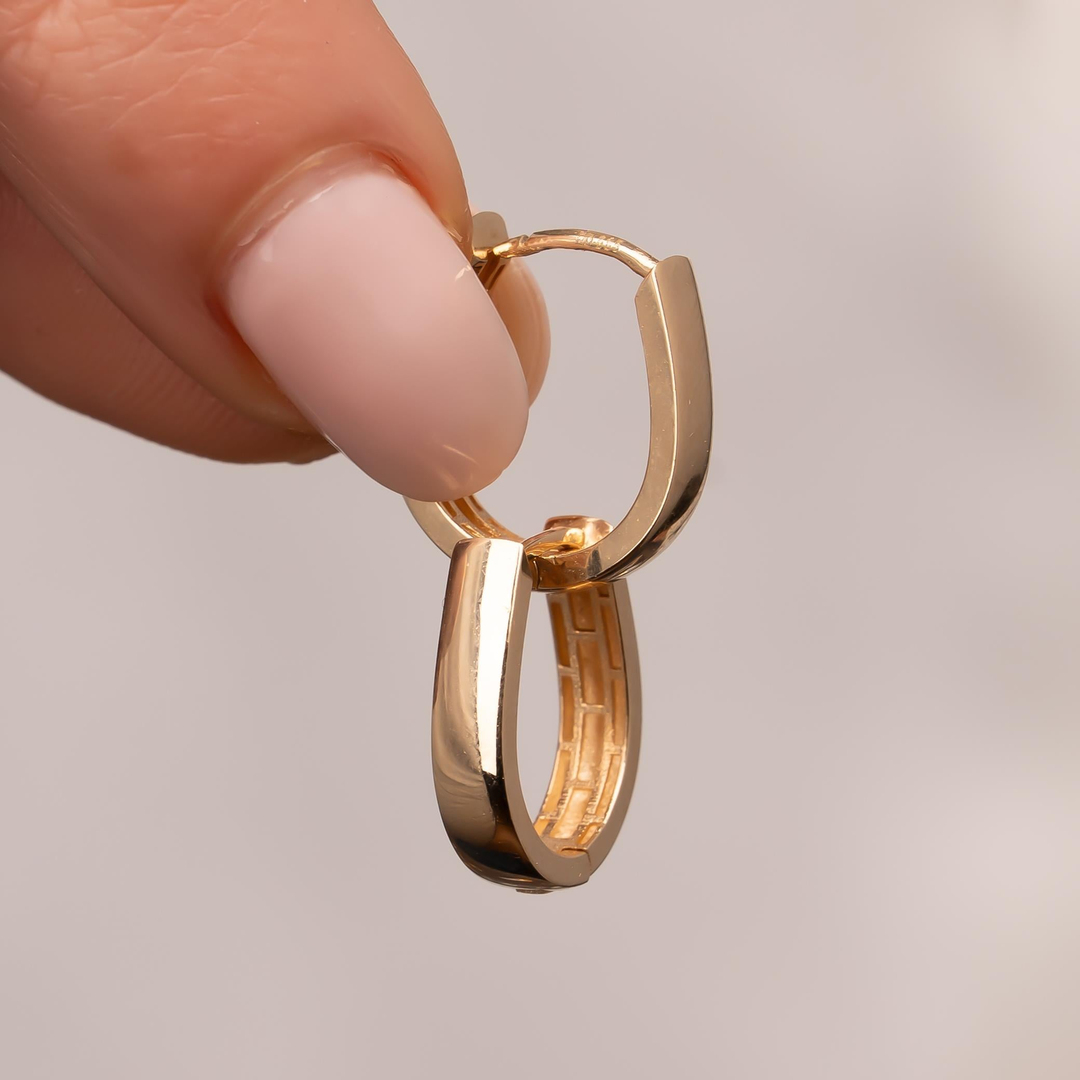 Halka Küpe 1.5 Cm 14 Ayar Altın