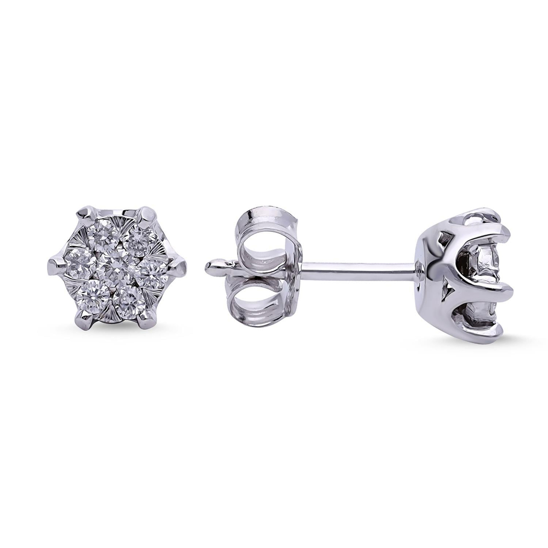 PIRLANTA FANTAZİ KÜPE 0.18 CT