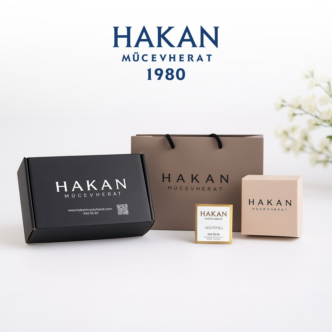 Sıralı Kalp Figürlü 14 Ayar Altın Minimal Yüzük