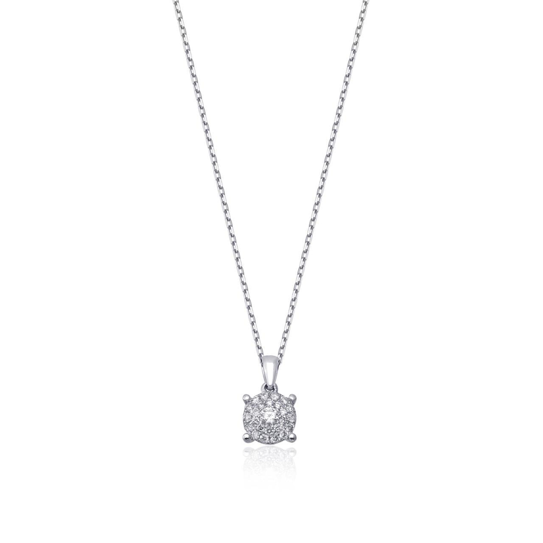 Tektaş Pırlanta Kolye 0,09 ct