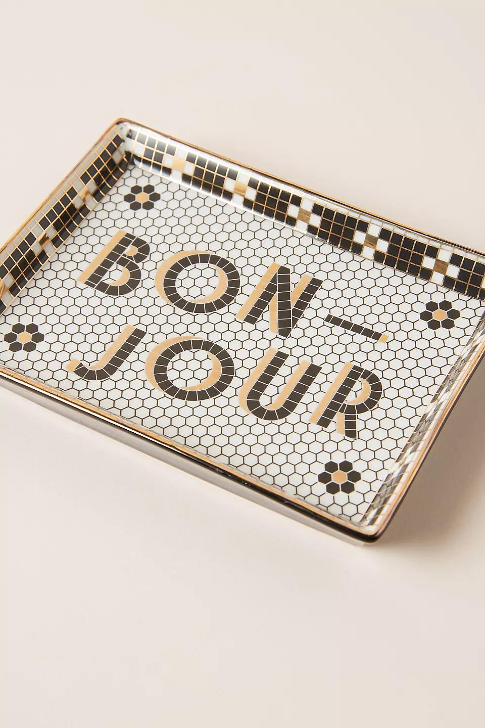 Anthropologie Bonjour Mini Tray