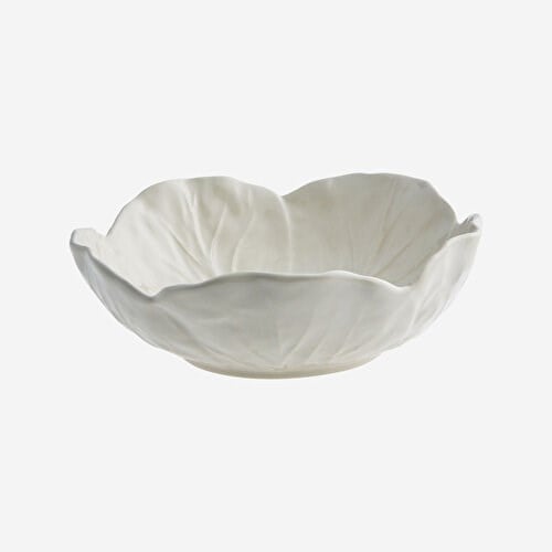 BORDALLO PINHEIRO Cabbage Beyaz Seramik Salata Kasesi 15 Cm
