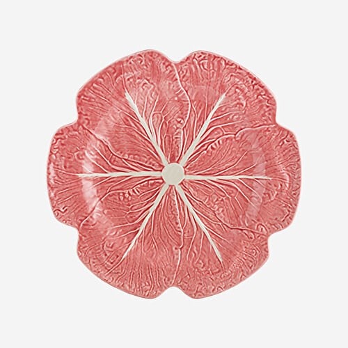 BORDALLO PINHEIRO Cabbage Pembe Seramik Servis Tabağı 30,5 Cm