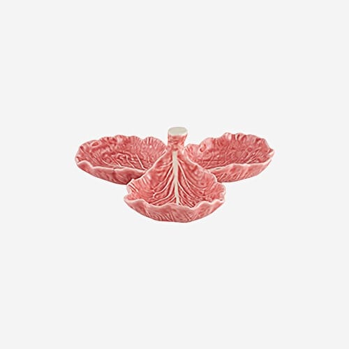 BORDALLO PINHEIRO Cabbage Pembe Seramik Çerezlik 21,5 Cm