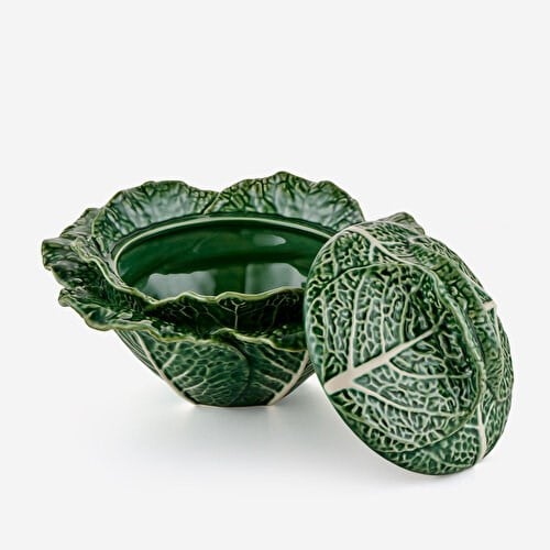 Bordallo Pinheiro Cabbage Yeşil Seramik Servis Kasesi 33 Cm