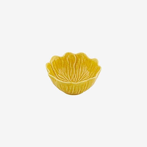 BORDALLO PINHEIRO Flora Sarı Seramik Çorba Kasesi 12 Cm