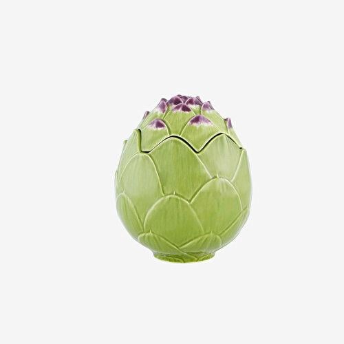 BORDALLO PINHERIO Artichoke Yeşil Seramik Saklama Kabı 17 Cm