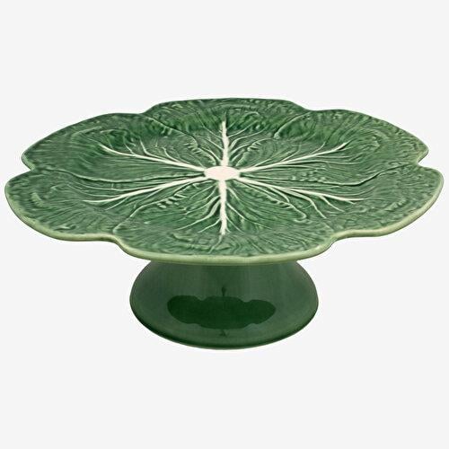 BORDALLO PINHERIO Cabbage Yeşil Seramik Kek Standı 31 Cm