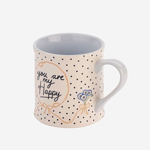CATH KIDSTON Happy Mavi Stoneware Kupa 375 Ml