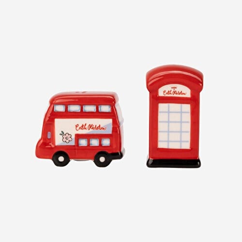 CATH KIDSTON London Kırmızı Stoneware Tuzluk ve Biberlik 12,5X5,5X9 Cm