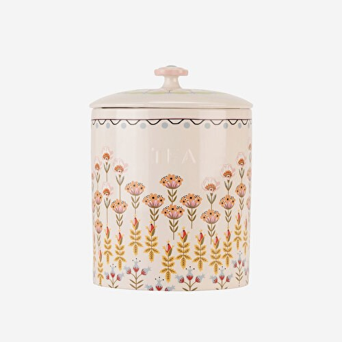 CATH KIDSTON Painted Turuncu Stoneware Çay Saklama Kabı 11X15 Cm