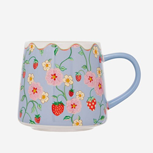 CATH KIDSTON Strawberry Mavi Stoneware Kupa 340 Ml