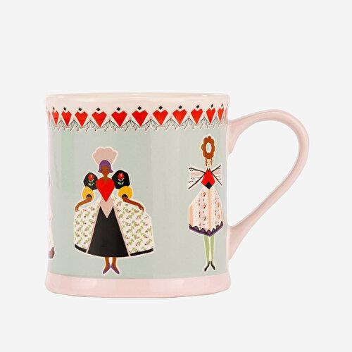CATH KIDSTON Wild Flowers Mavi Stoneware Kupa 275 Ml