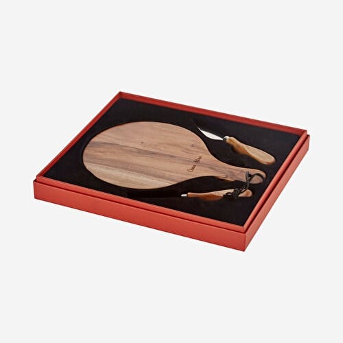 Chiara Alessi Acacia Elegance Kahverengi Ahşap Peynir Sunum Tabağı 26 X 18 X 1,5 Cm