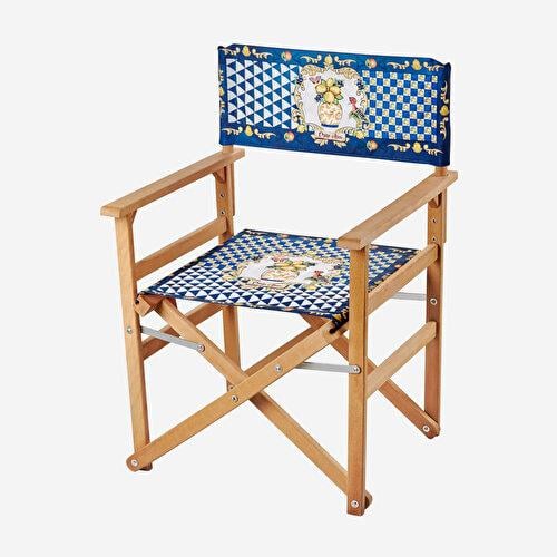 Chiara Alessi Capri Mavi Ahşap Sandalye 87X54x48 Cm