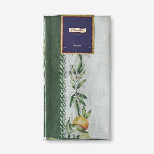 Chiara Alessi Carpe Diem Yeşil Polyester Runner 50X150 Cm