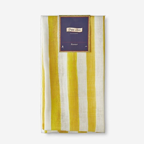 Chiara Alessi Cote D Azur Sarı Polyester Runner 50X150 Cm
